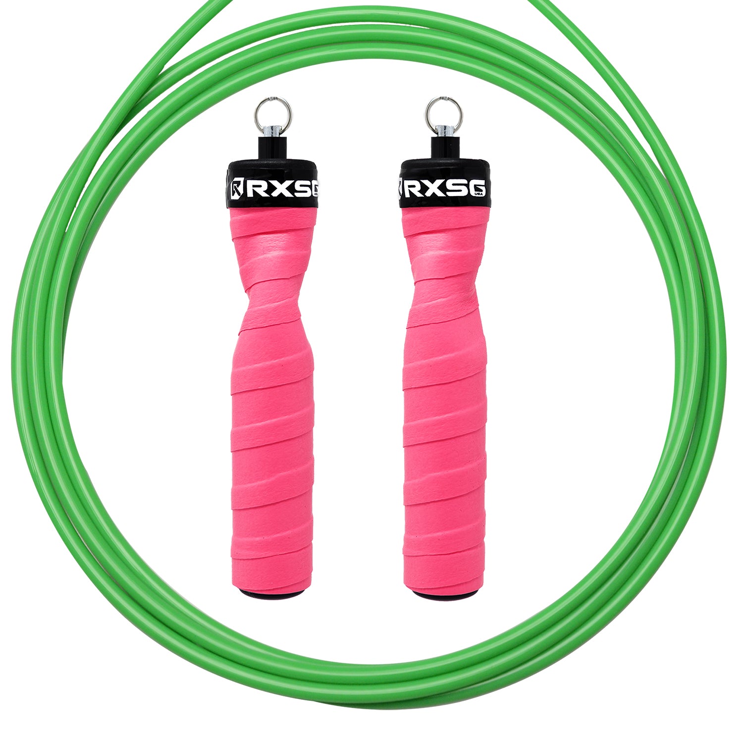 RXSG CustomFit Poppin Pink Jump Rope Green Cable