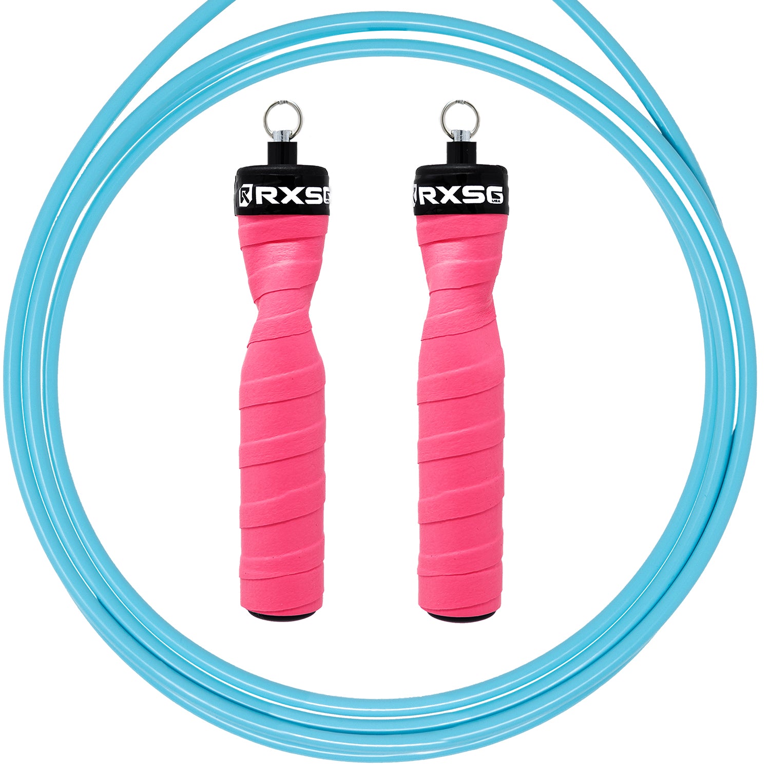 RXSG CustomFit Poppin Pink Jump Rope Teal Cable
